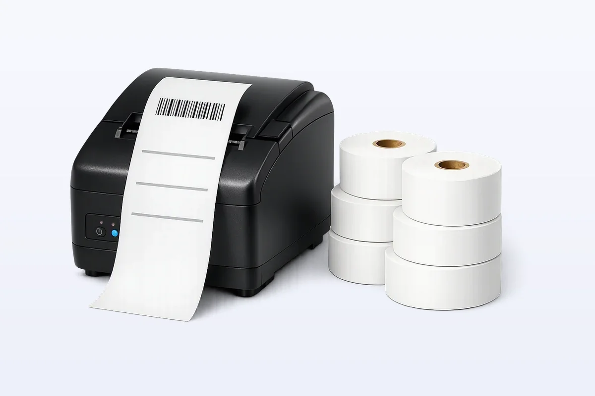 Rollos de papel térmico para punto de venta